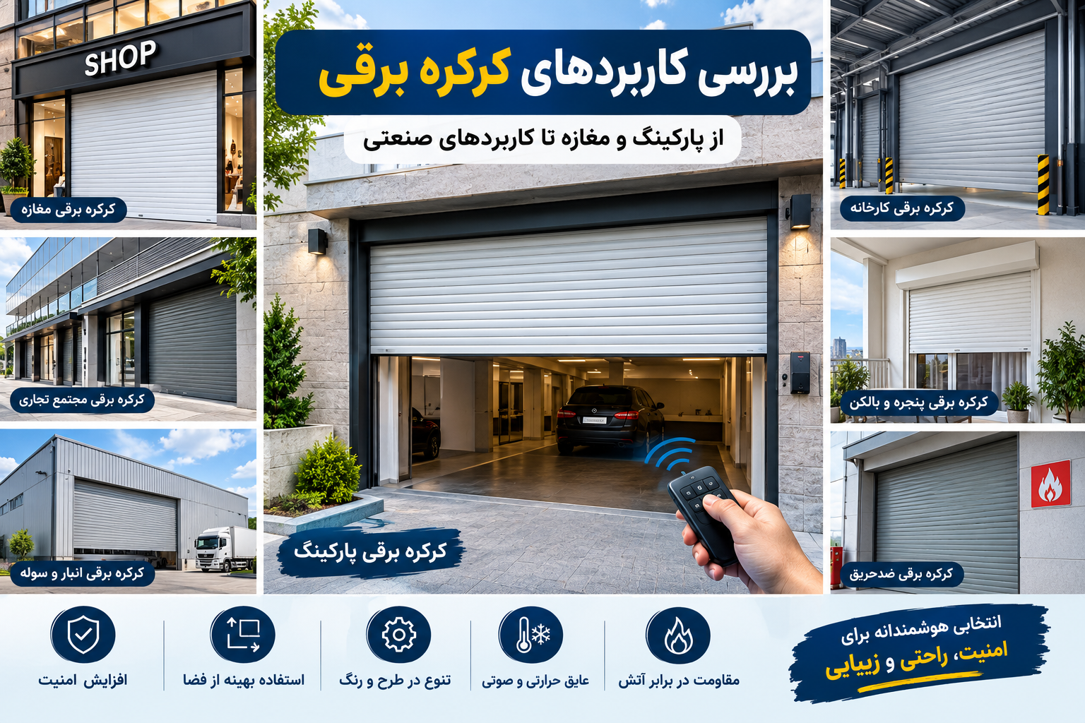 کاربردهای کرکره برقی